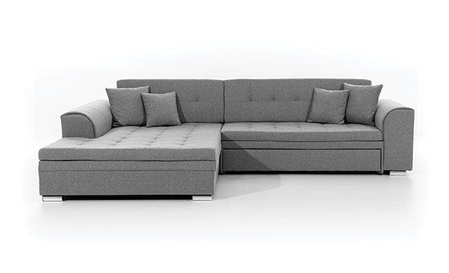 Coltar Extensibil Sorena cu Sezlong pe Stanga, Perne Incluse,