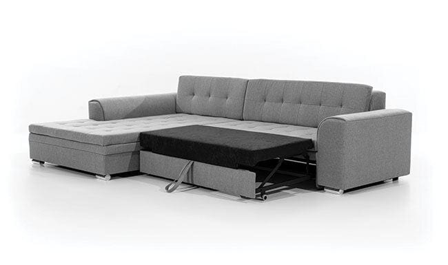 Coltar Extensibil Sorena cu Sezlong pe Stanga, Perne Incluse,